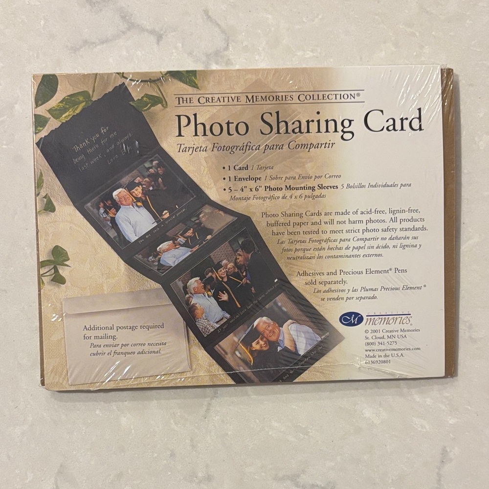 Creative Memories Black Photo Sharing Card